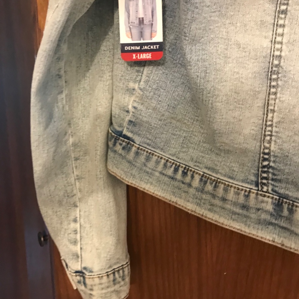 Seven Jean jacket woman’s coat ladies jacket Xl nwt biker wash - Picture 3 of 9